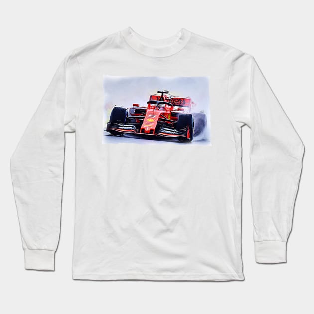 Vettel Long Sleeve T-Shirt by DeVerviers